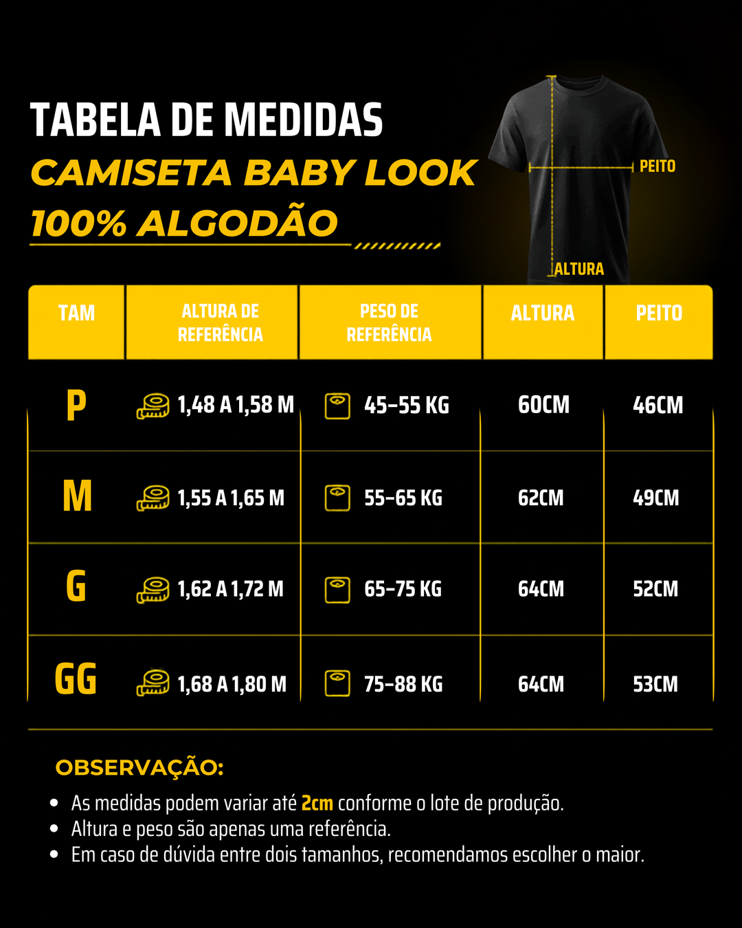 Camiseta Baby Look 100% Algodão Lisa