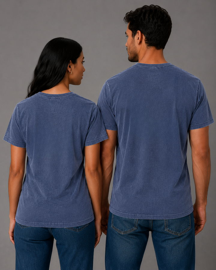 Camiseta Estonada 100% Algodão Lisa