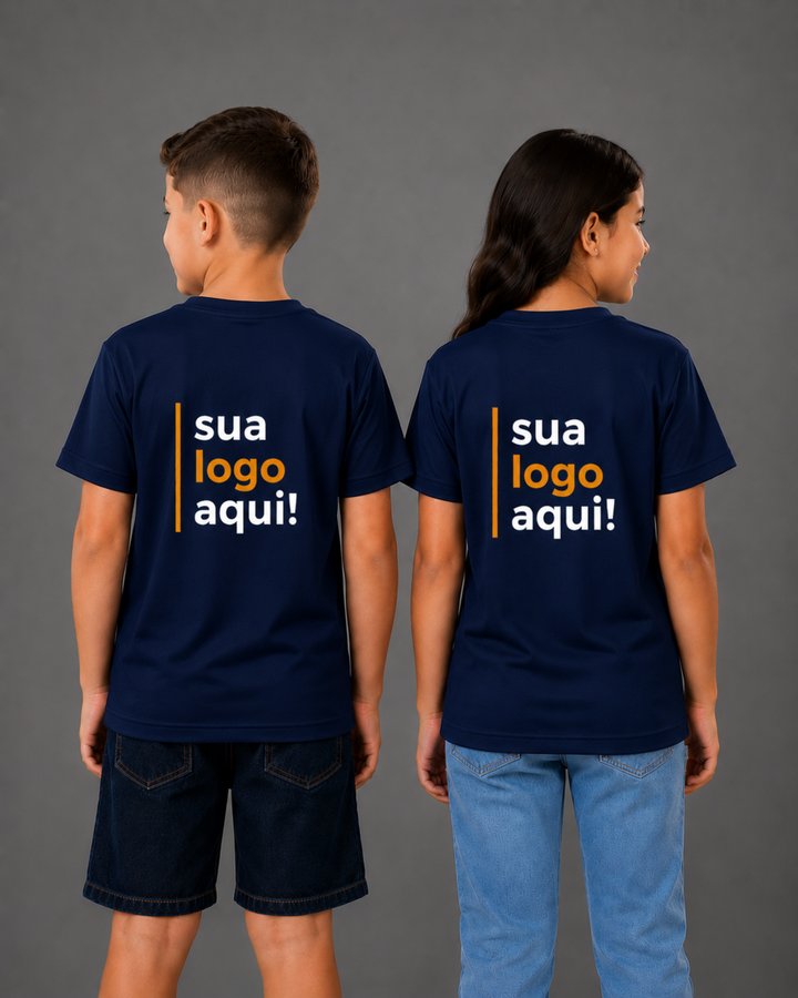 Camiseta Infantil 100% Algodão Personalizável