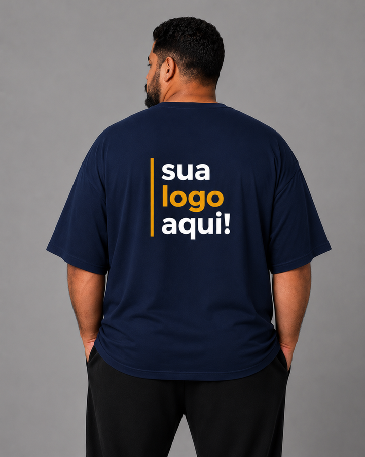 Camiseta Plus Size 100% Algodão Personalizável