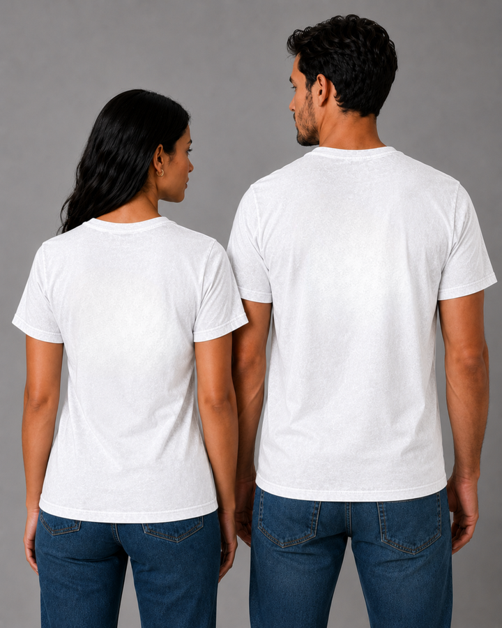 Camiseta Estonada 100% Algodão Lisa