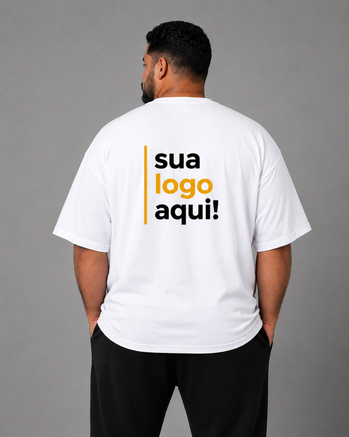 Camiseta Plus Size 100% Algodão Personalizável