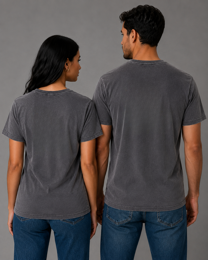Camiseta Estonada 100% Algodão Lisa