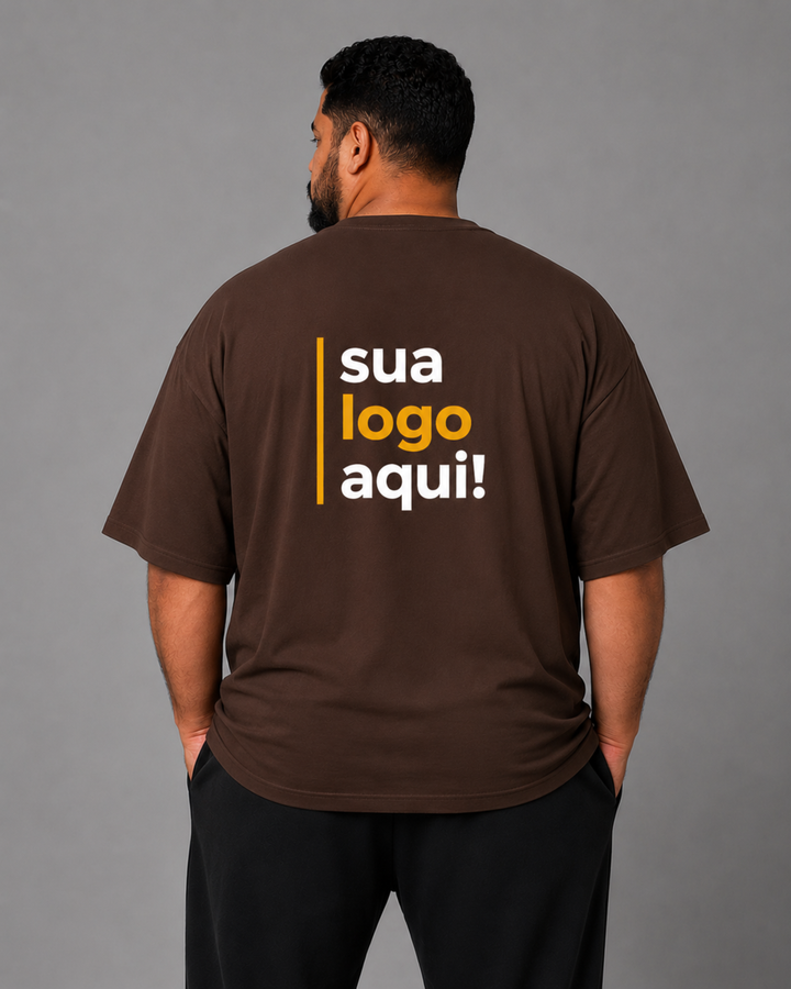 Camiseta Plus Size 100% Algodão Personalizável