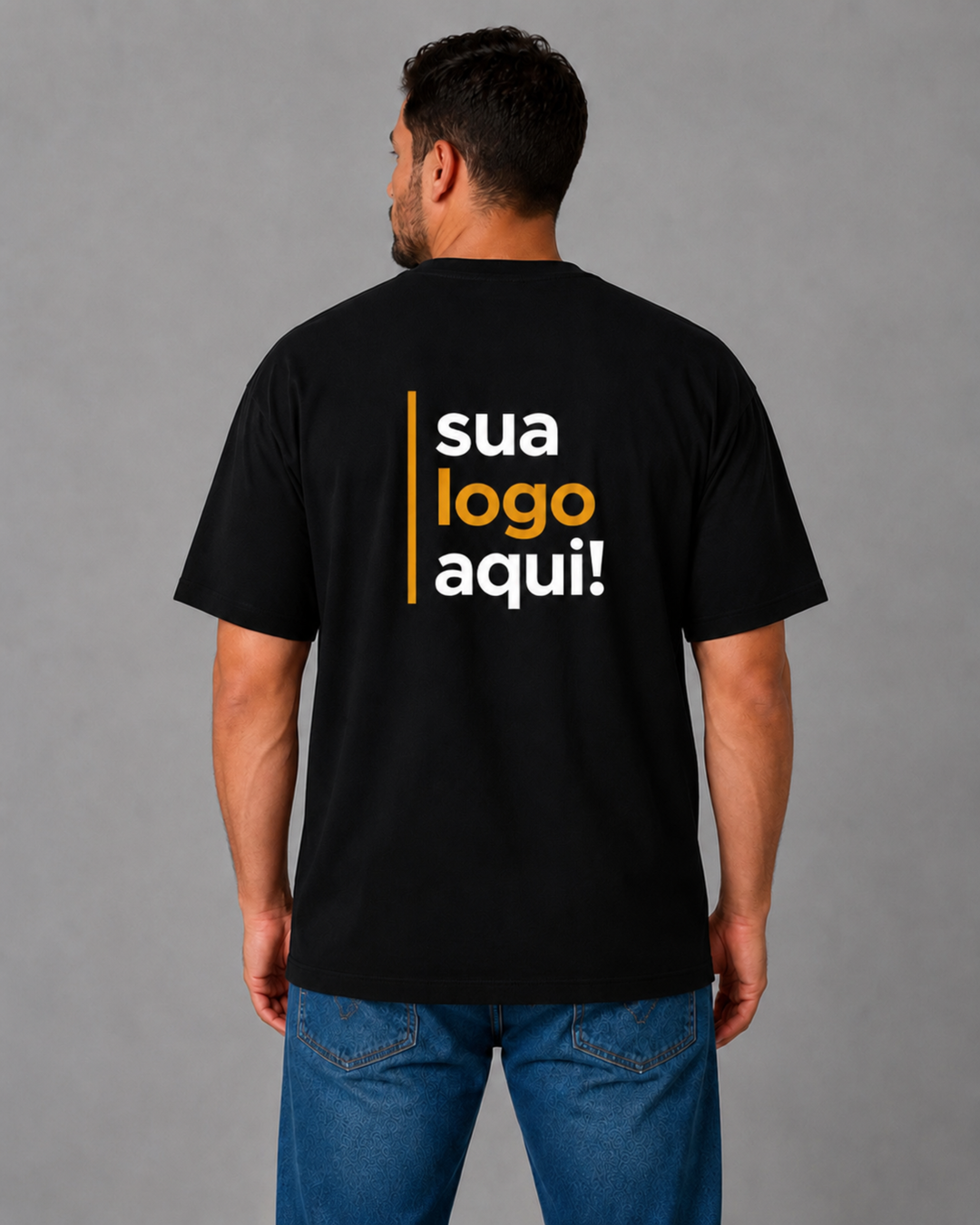 Camiseta Oversized 100% Algodão Personalizável