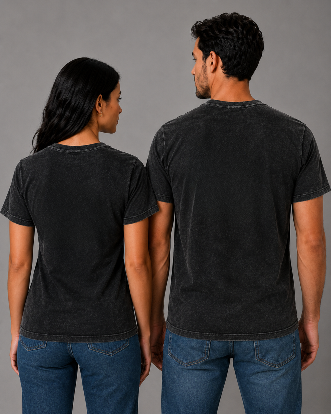 Camiseta Estonada 100% Algodão Lisa