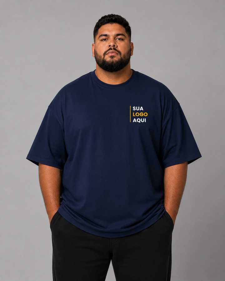 Camiseta Plus Size 100% Algodão Personalizável