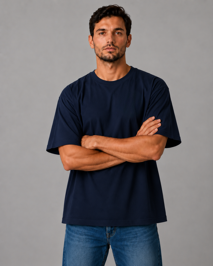 Camiseta Oversized 100% Algodão Lisa