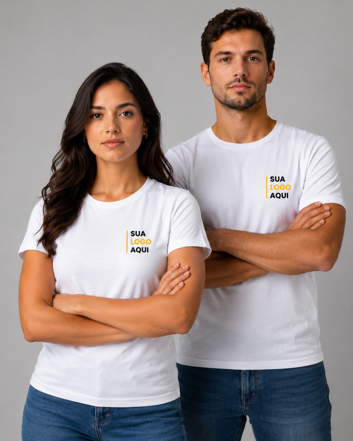 Camiseta 100% Algodão Personalizável