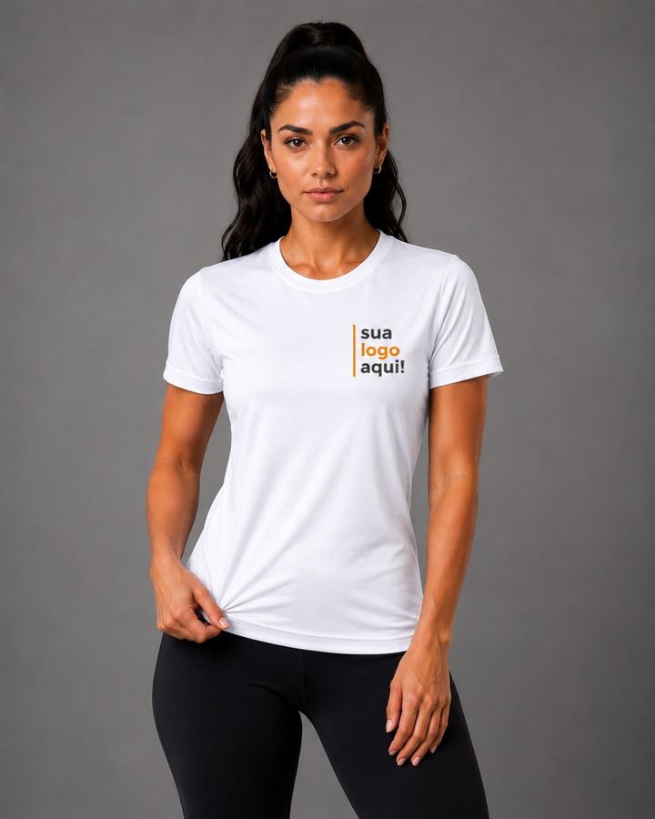 Camiseta Baby Look  100% Algodão Personalizável