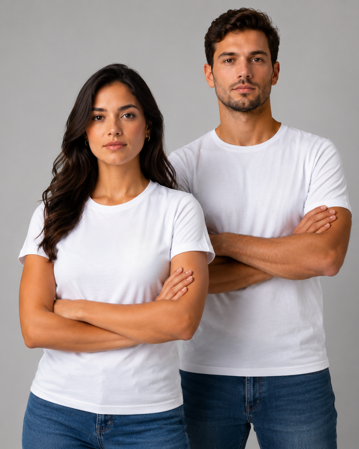 Camiseta 100% Algodão Lisa