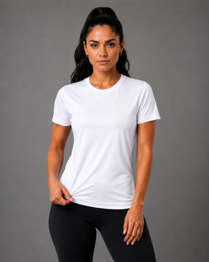 Camiseta Baby Look 100% Algodão Lisa