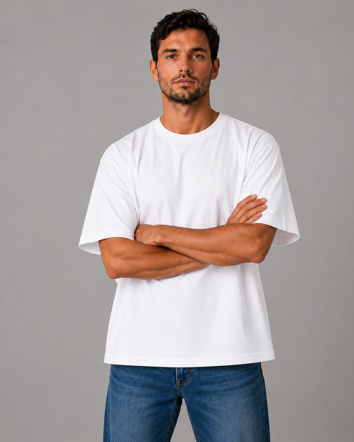 Camiseta Oversized 100% Algodão Lisa