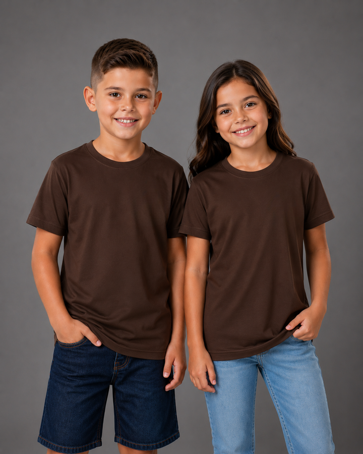 Camiseta Infantil 100% Algodão Lisa