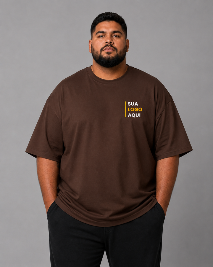 Camiseta Plus Size 100% Algodão Personalizável