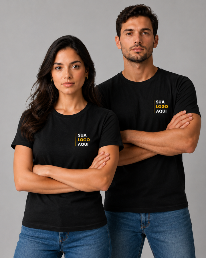 Camiseta 100% Algodão Personalizável