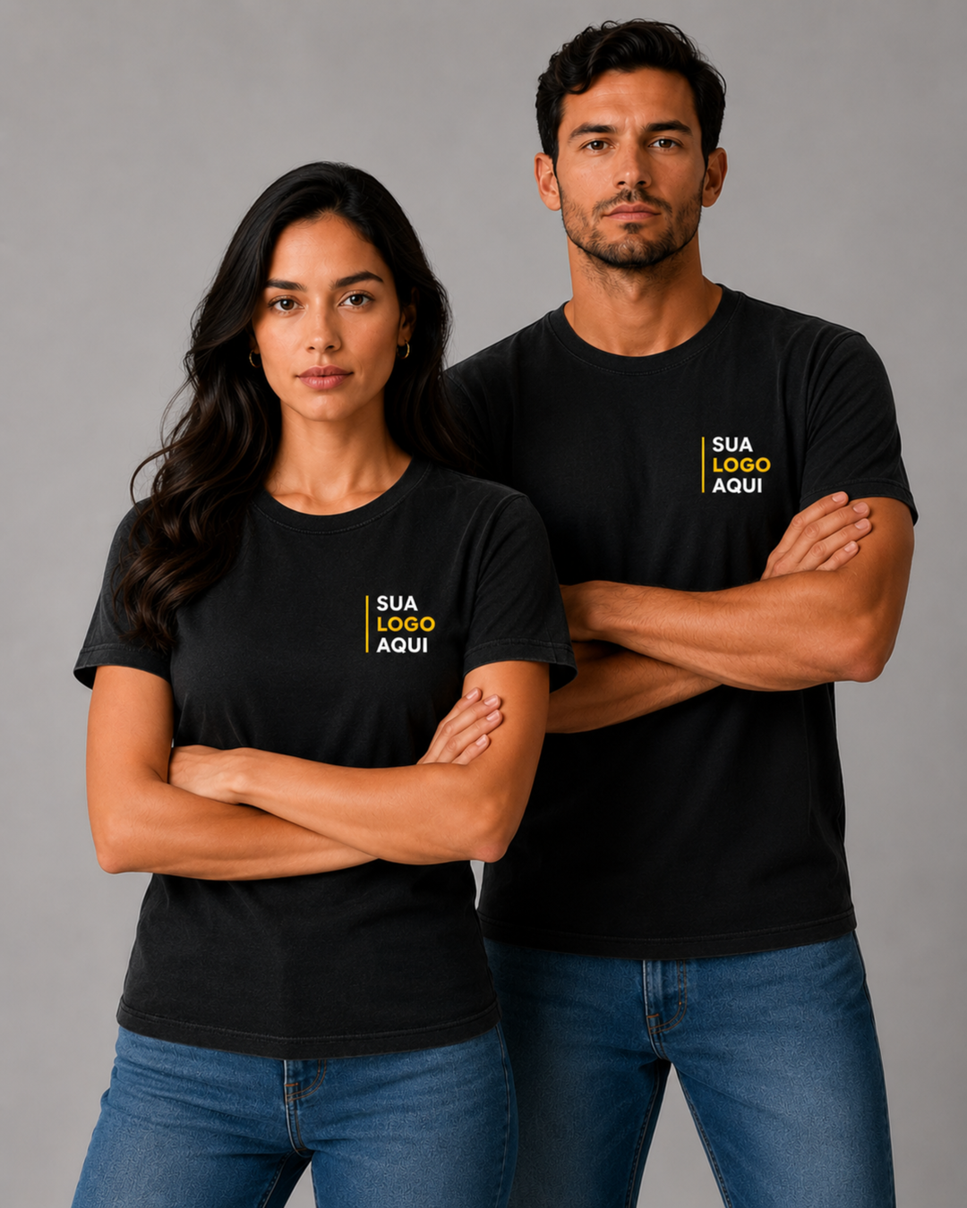 Camiseta Estonada 100% Algodão Personalizável