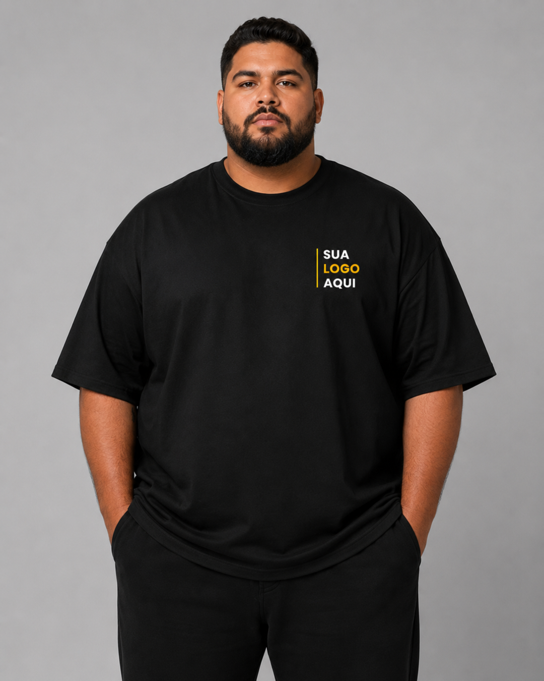 Camiseta Plus Size 100% Algodão Personalizável