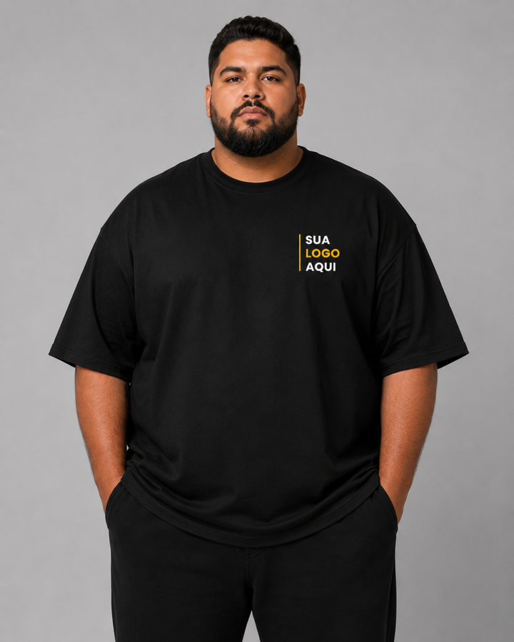 Camiseta Plus Size 100% Algodão Personalizável