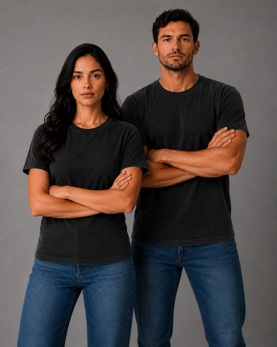 Camiseta Estonada 100% Algodão Lisa