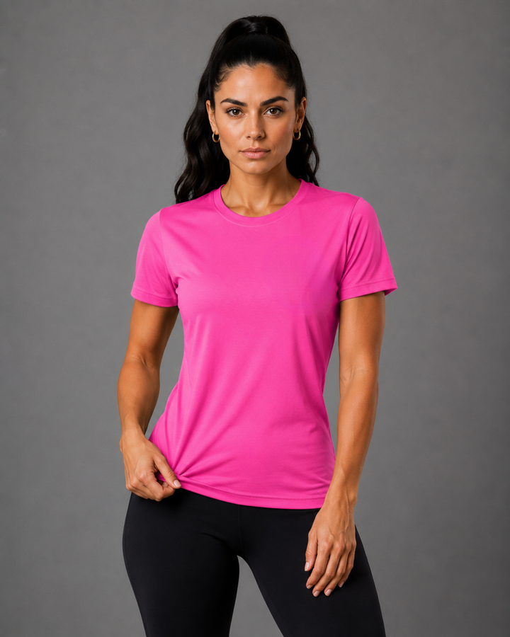 Camiseta Baby Look 100% Algodão Lisa