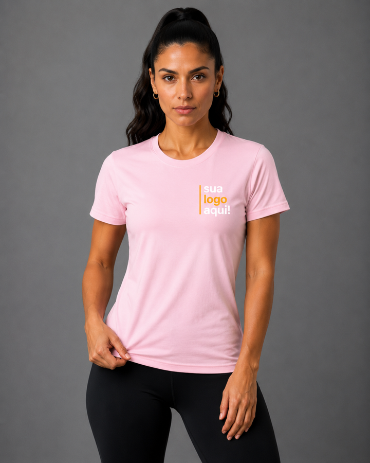 Camiseta Baby Look  100% Algodão Personalizável