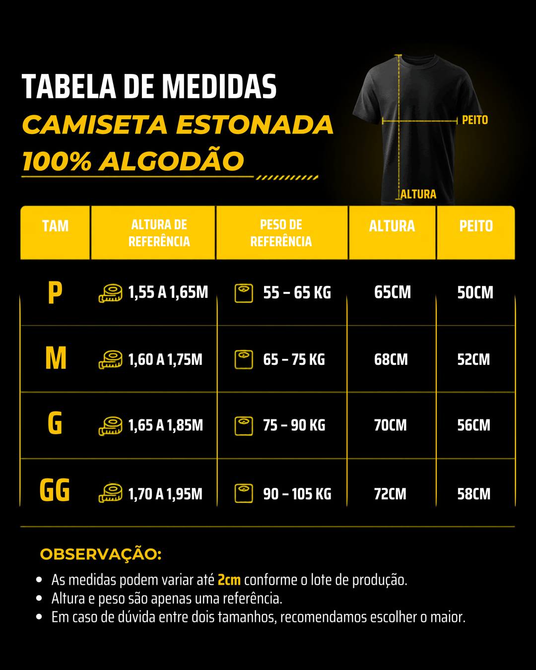 Camiseta Estonada 100% Algodão Lisa