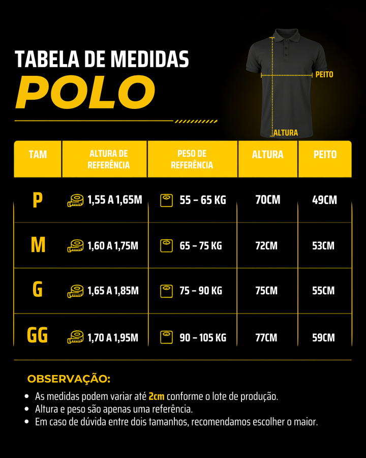 Camiseta Polo Lisa