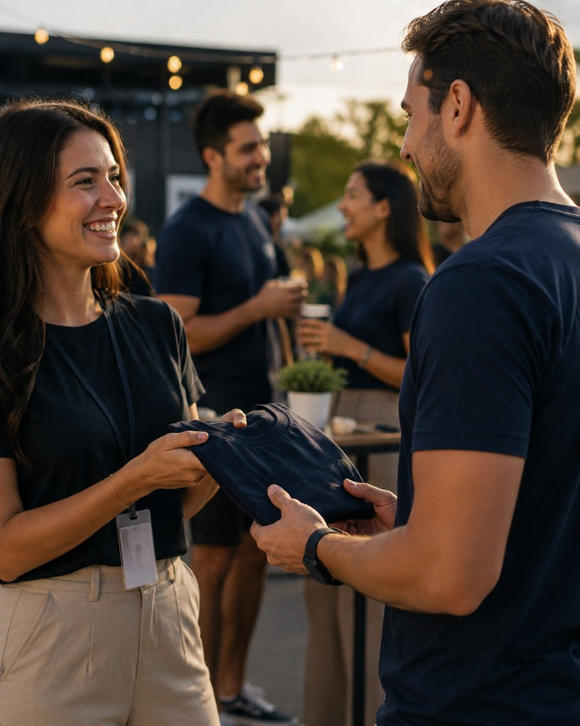 Camiseta personalizada como brinde corporativo