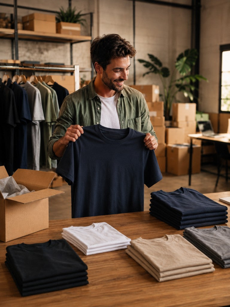 Variedade de peças lisas para personalização